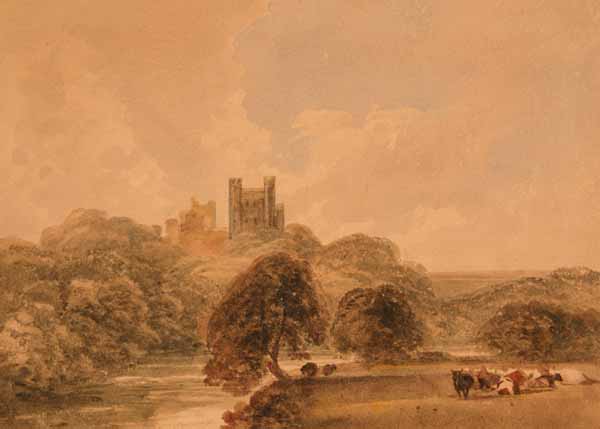 Haddon Hall from the Meadows, Derbyshire